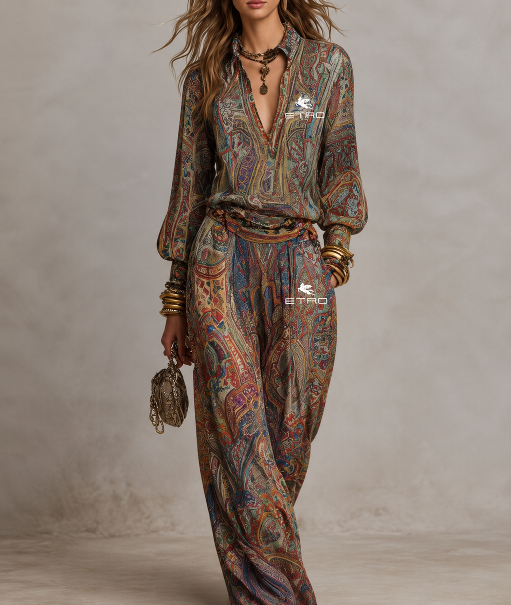 Completo Elegante Cerimonia – Pantalone + Blusa